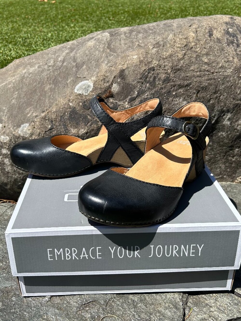 Dansko Tiffani Milled Burnished Black 39 Sandal Clog